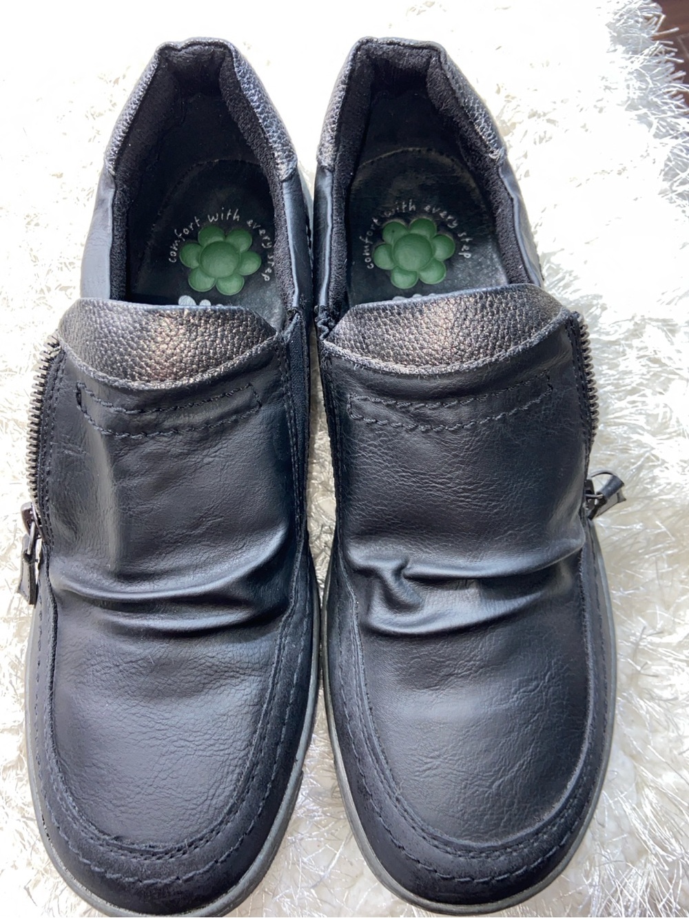 Spring Step Touch Me! Black Comfort Shoes Side Zip EU 40 US 9 G